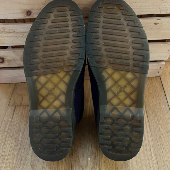Dr. Martens Size 9 Blue Daytona Twill Canvas Lace-Up Chukka Ankle Desert Boots - Picture 7 of 16